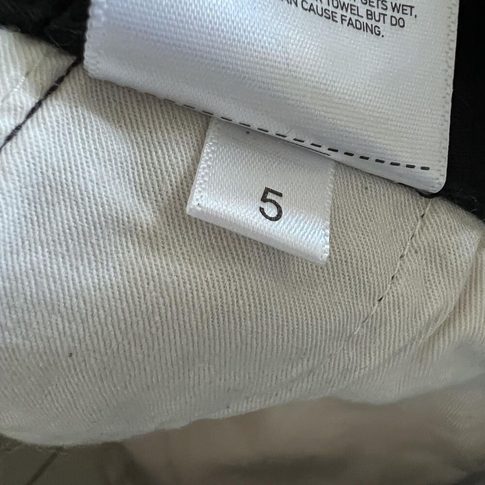 Uniqlo U Pants Women 8 Black Cotton Wide Leg High Rise Chino Casual Wear Classic - Picture 15 of 16